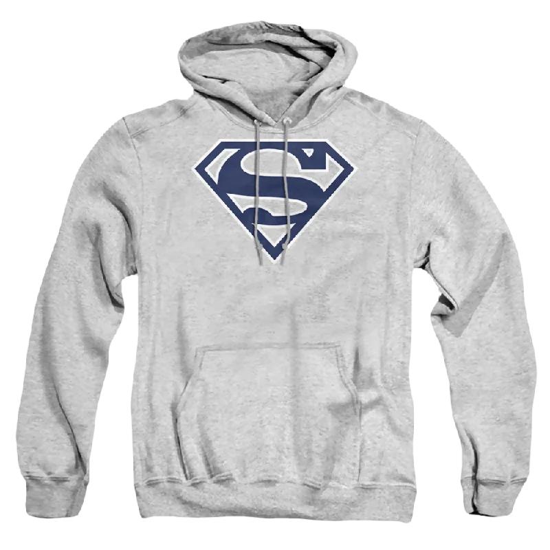 Superman Navy & White Shield - Pullover Hoodie Cashmere Luxurious Pullover