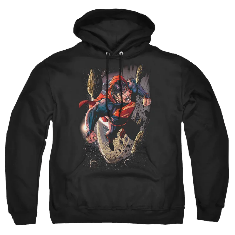 Superman Orbit - Pullover Hoodie Short Sleeve Top