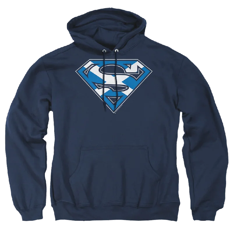 Superman Scottish Shield - Pullover Hoodie Oversized Cozy Pullover