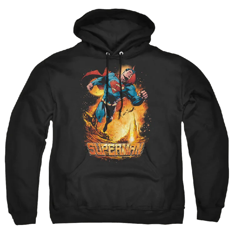 Superman Space Case - Pullover Hoodie Saggy Sleeve Comfort
