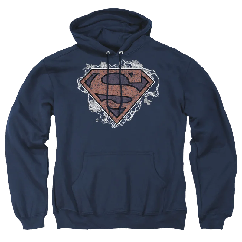 Superman Storm Cloud Supes - Pullover Hoodie Shawl Collar Sweater