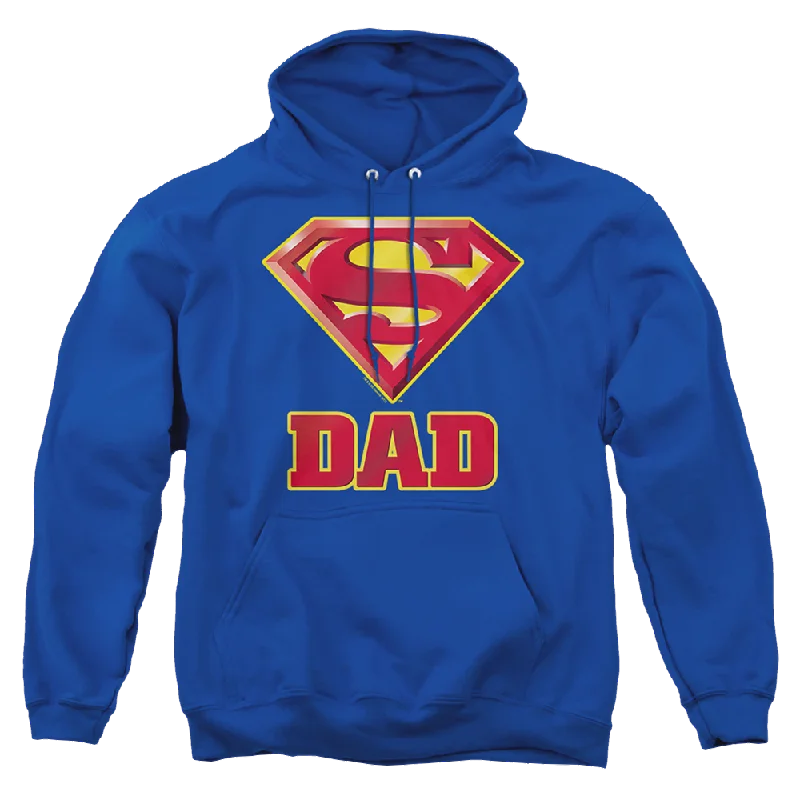 Superman Super Dad - Pullover Hoodie Elbow Length Sleeve
