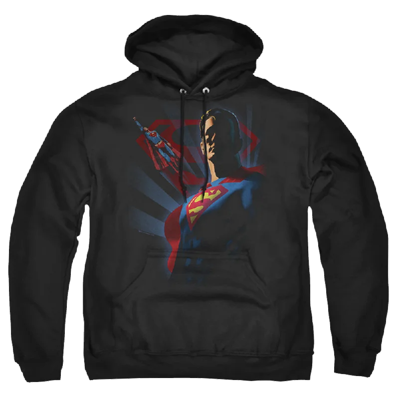 Superman Super Deco - Pullover Hoodie Over Sleeve Pullover