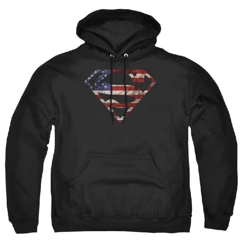 Superman Super Patriot - Pullover Hoodie Fleece Warm Pullover