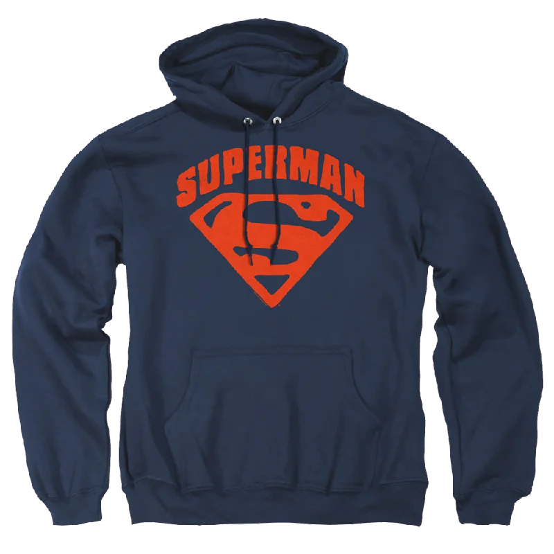 Superman Super Shield - Pullover Hoodie Jewel Neck Pullover