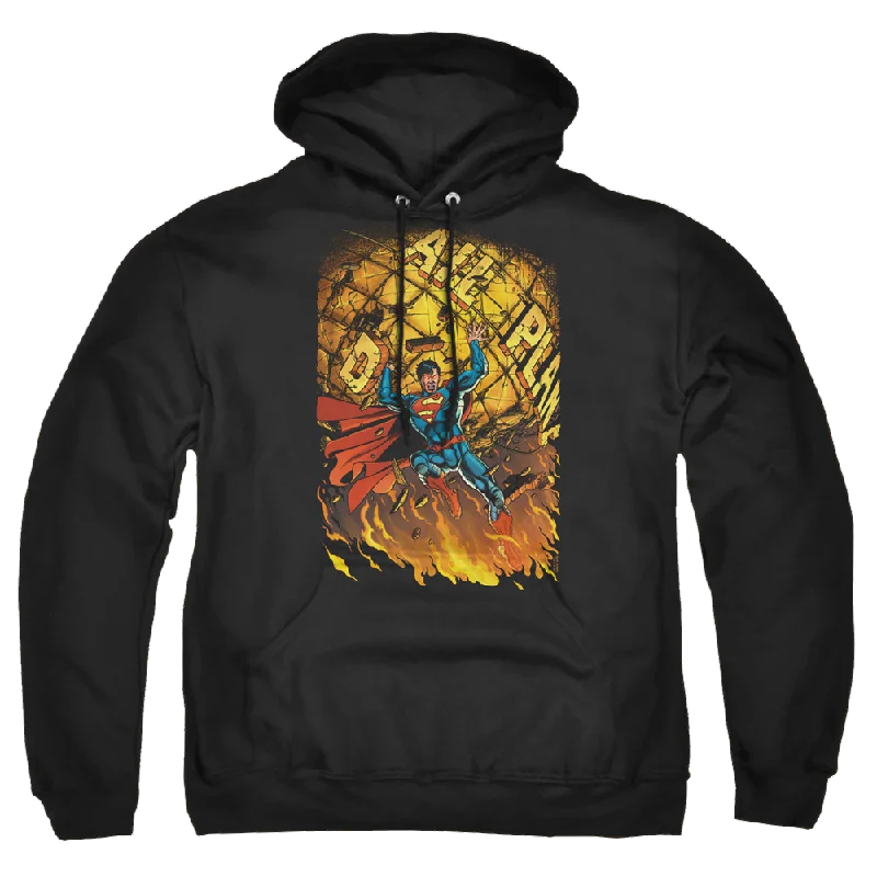 Superman Superman #1 - Pullover Hoodie Shirred Sleeve Feminine
