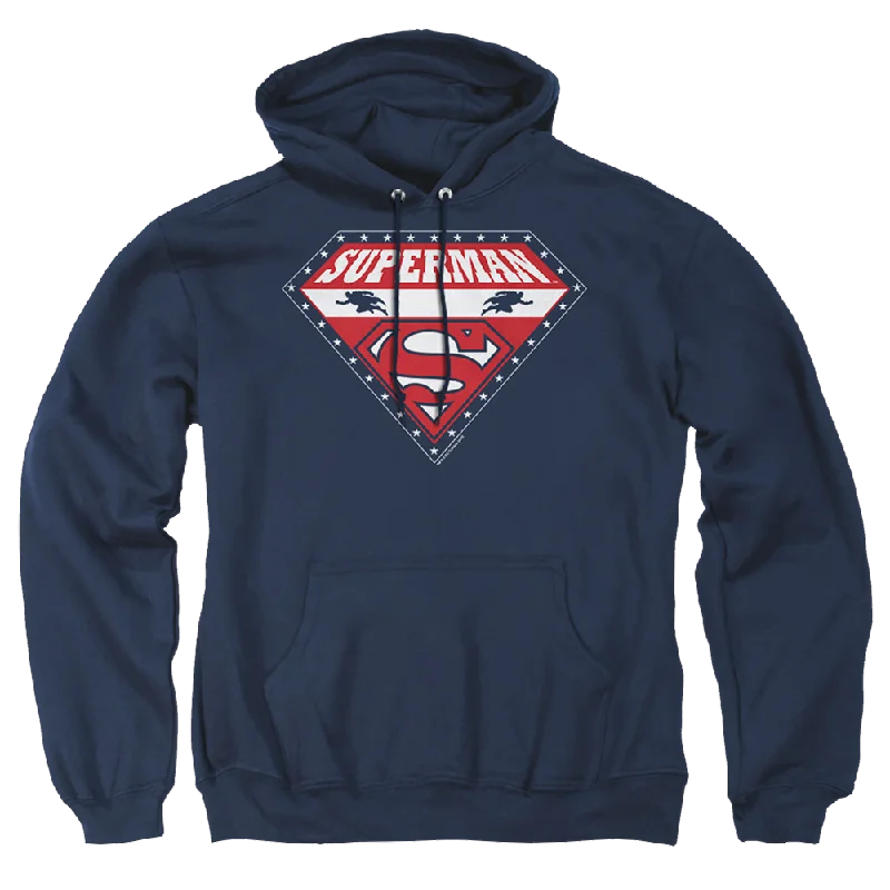 Superman Superman For President - Pullover Hoodie Plunging Neck Pullover