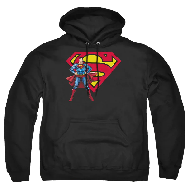Superman Superman & Logo - Pullover Hoodie Box Sleeve Comfort