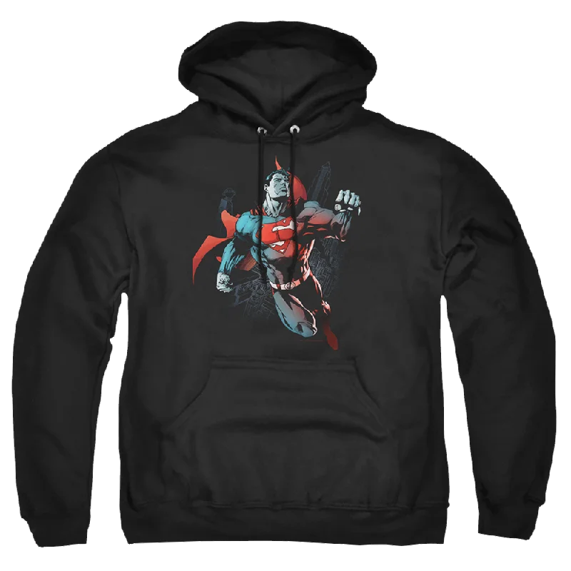 Superman Up In The Sky - Pullover Hoodie Puff Sleeve Stylish