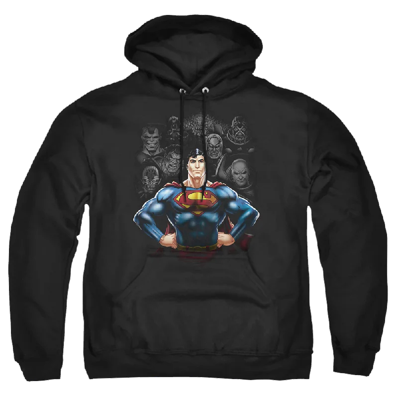 Superman Villains - Pullover Hoodie High Neck Pullover