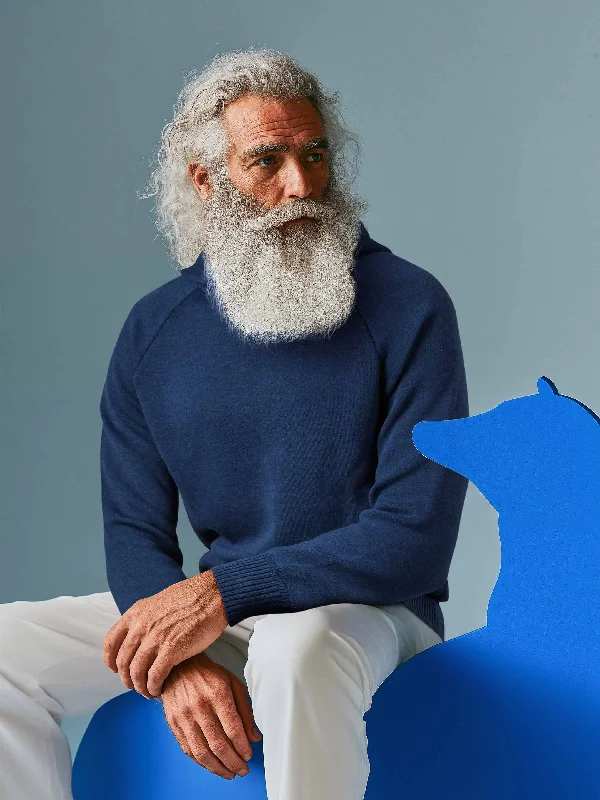 The Hoodie 2.0 - Tasman Blue Hoodie with Applique Textured Unique