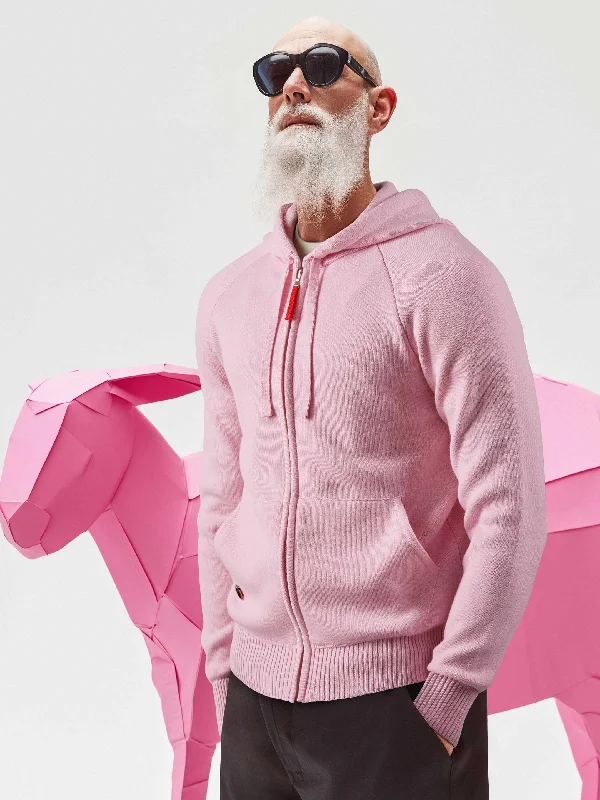 The Zip Hoodie 2.0 - Candyfloss Pink Hoodie with Reflective Safety Nightwear