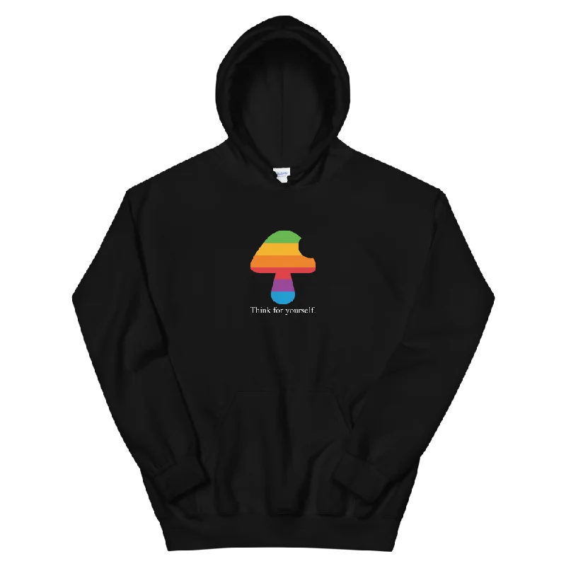 Think For Yourself Graphic Hoodie Hoodie with Strings Custom Fit Adjustable