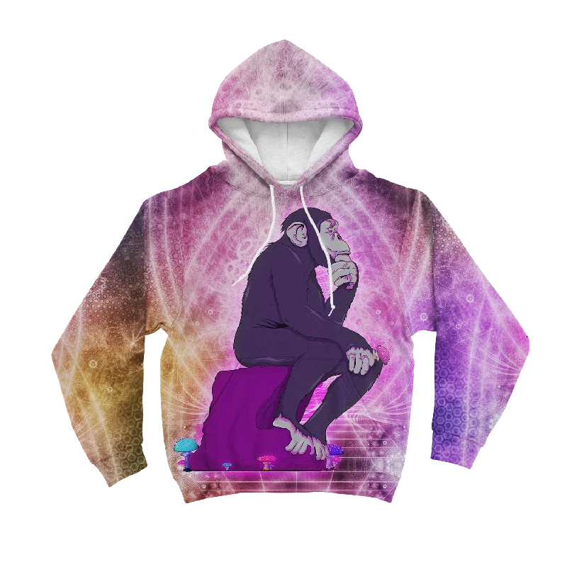 Thinking Ape All Over Print Unisex Hoodie Hoodie with Slit Hem Functional Movement