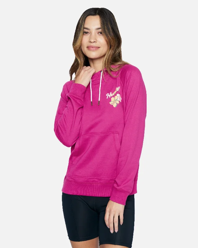 Tide Pool Easy Raglan Hoodie Hoodie with Slit Hem Functional Movement