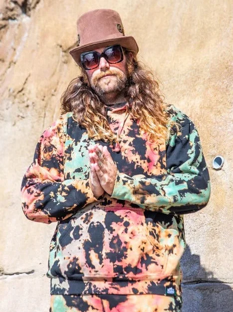 Tie Dye Huckleberry Unisex Hoodie Hoodie with Thumb Holes Functional Cozy
