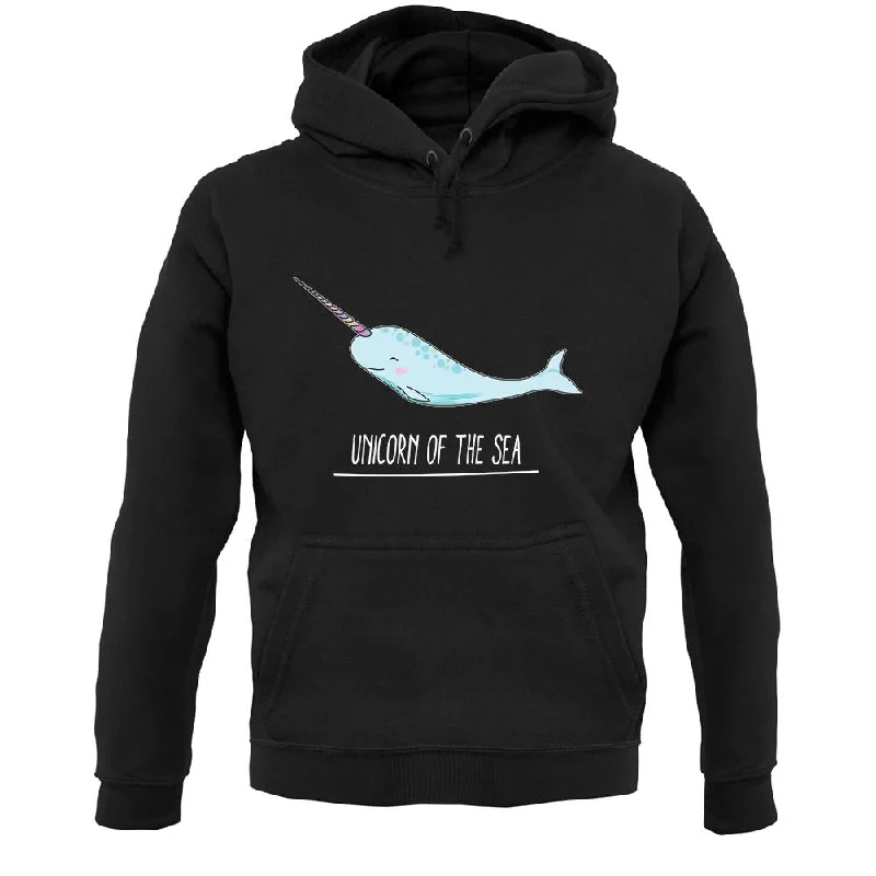 Unicorn Of The Sea Unisex Hoodie Hoodie with High-Low Hem Asymmetrical Trendy