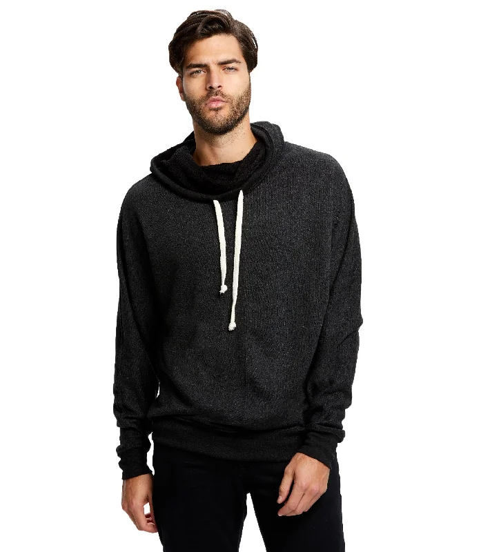 Unisex French Terry Snorkel Pullover Sweatshirt Hoodie with Mesh Breathable Sporty
