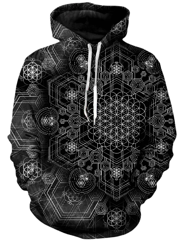 Unveiling The Grid Unisex Hoodie Hoodie with Gradient Ombre Colorful