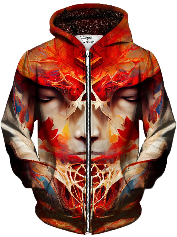 Voiceless Curiosity Unisex Zip-Up Hoodie Hoodie with Lining Warm Insulated