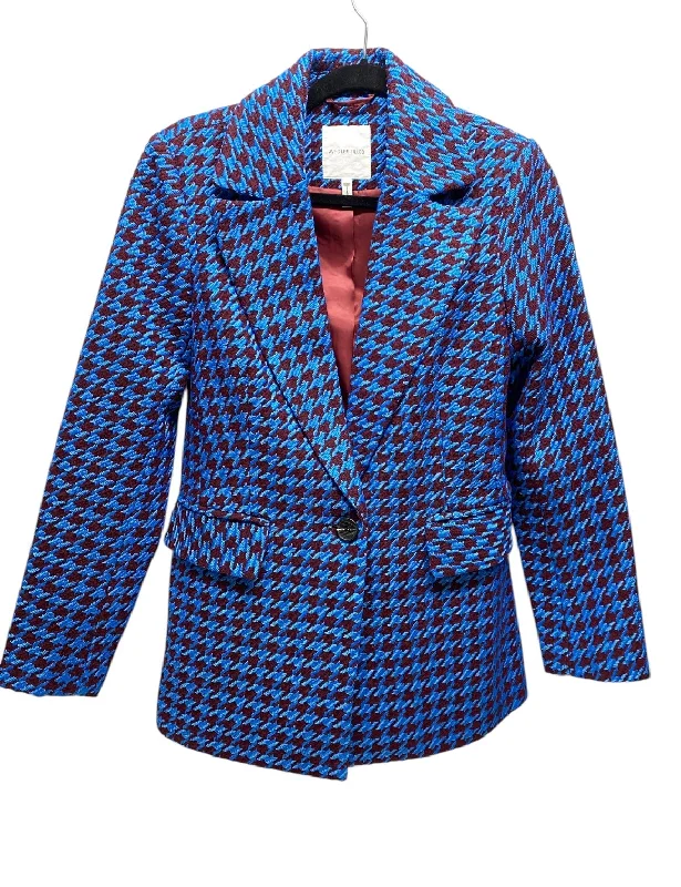 Blazer By Avec Les Filles In Blue & Red, Size: S Women's Stripe Blazer