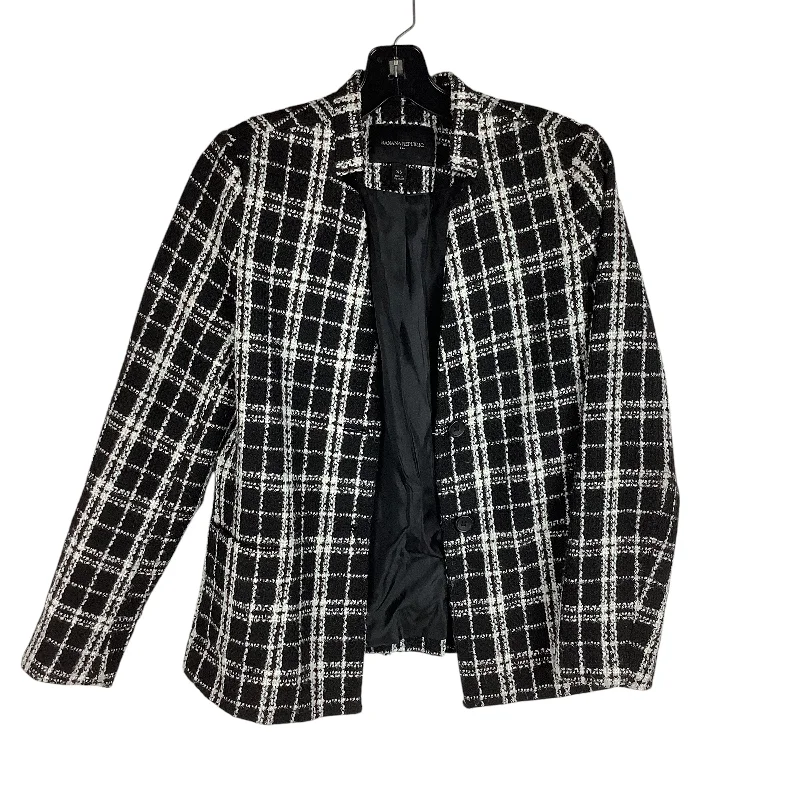 Blazer By Banana Republic In Black & White, Size: Xs Women's Elegant Jacket