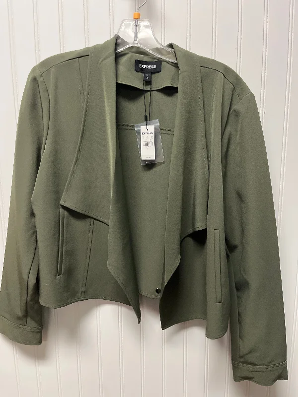 Blazer By Express In Green, Size: Petite   Small Women's Daily Blazer