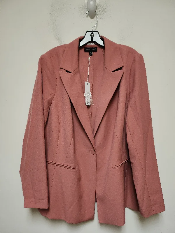 Blazer By Lane Bryant In Pink, Size: 3x Women's Trendy Jacket