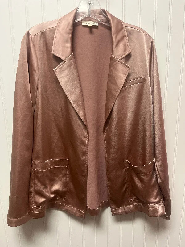 Blazer By Mystree In Rose Gold, Size: S Women's Simple Jacket