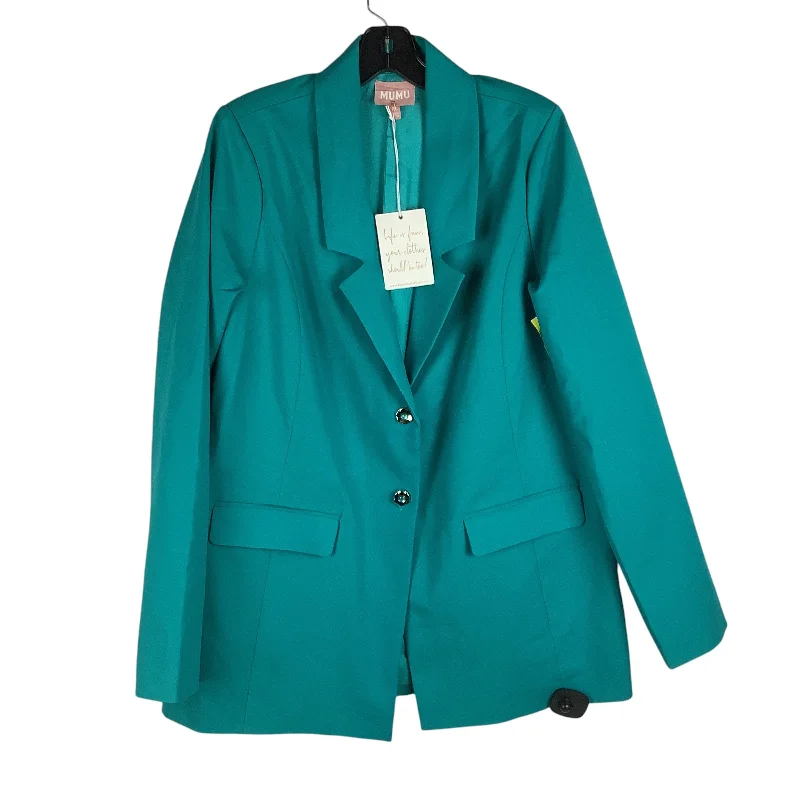 Blazer By Show Me Your Mumu In Teal, Size: Xl Women's Boutique Suit