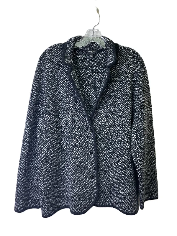 Blazer By Talbots In Black & White, Size: 2x Women's Luxurious Jacket