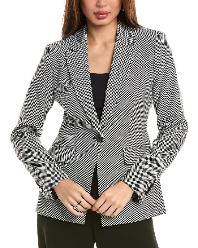 Elie Tahari Check Blazer Women's Professional Jacket