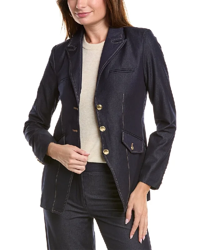 Nanette Nanette Lepore Blazer Women's Denim Suit