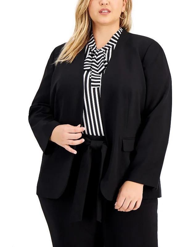 Plus Womens Office Business Open-Front Blazer Winter Women's Blazer