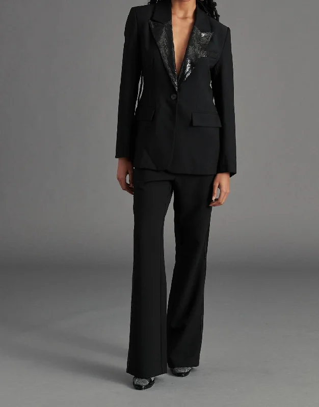 Sm Misha Blazer In Black Women's Handmade Blazer