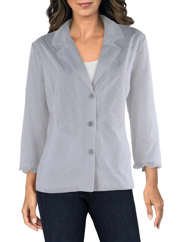 Womens Embroidered Business Two-Button Blazer Women's Wedding Blazer
