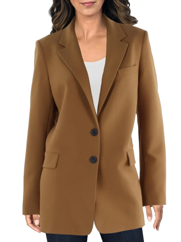 Womens Notch Collar Suit Separate Two-Button Blazer Women's Pencil Blazer