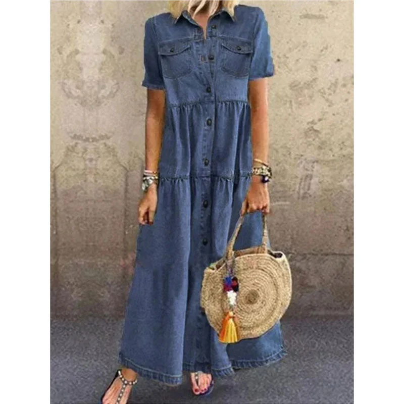 Fashion Casual Splicing Cardigan Vintage Long Dress Notch Collar Peter Pan Collar Cowl Neck Fashion Casual Splicing Cardigan Vintage Long Dress Notch Collar Peter Pan Collar Cowl Neck