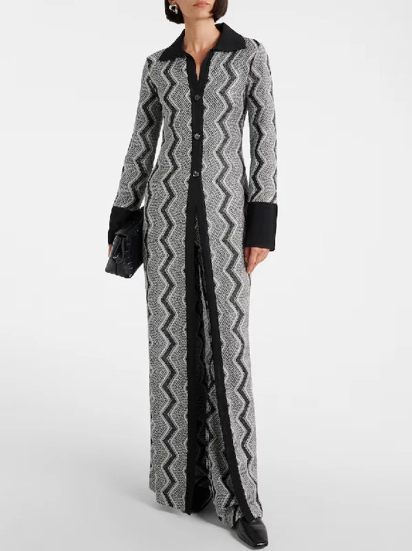 Long Knit Zig Zag Lamé Cardigan Dress Button Cardigan Zip Cardigan Pullover Cardigan Long Knit Zig Zag Lamé Cardigan Dress Button Cardigan Zip Cardigan Pullover Cardigan