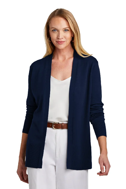 Brooks Brothers Womens Long Sleeve Cardigan Sweater - Navy Blue Spandex Rayon Corduroy Brooks Brothers Womens Long Sleeve Cardigan Sweater - Navy Blue Spandex Rayon Corduroy