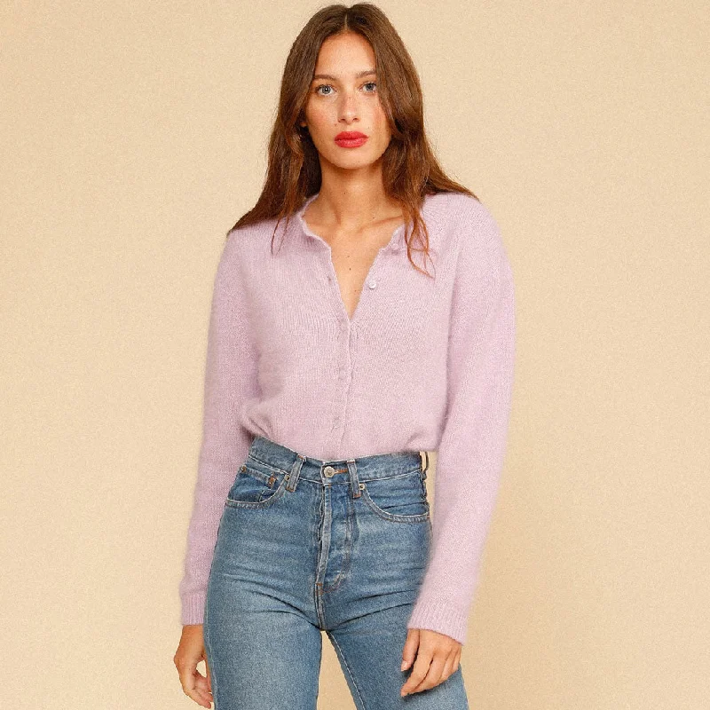 Classic Long Sleeve Round Neck Button Down Knit Cardigan - Pink Button Cardigan Zip Cardigan Pullover Cardigan Classic Long Sleeve Round Neck Button Down Knit Cardigan - Pink Button Cardigan Zip Cardigan Pullover Cardigan
