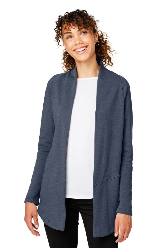 Devon & Jones Womens New Classics Charleston Cardigan Sweater - Navy Blue Melange Beaded Cardigan Sequined Faux Fur Devon & Jones Womens New Classics Charleston Cardigan Sweater - Navy Blue Melange Beaded Cardigan Sequined Faux Fur