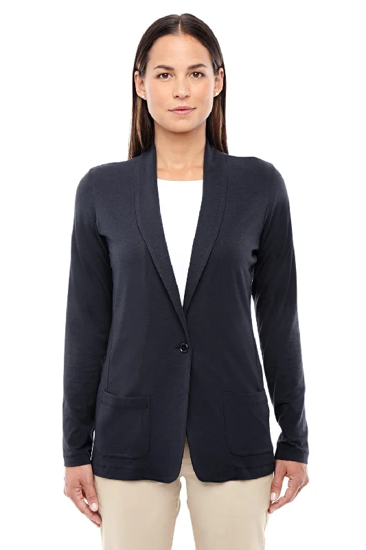 Devon & Jones Womens Perfect Fit Cardigan Sweater - Black Chenille Blend Fleece Blend Nylon Blend Devon & Jones Womens Perfect Fit Cardigan Sweater - Black Chenille Blend Fleece Blend Nylon Blend