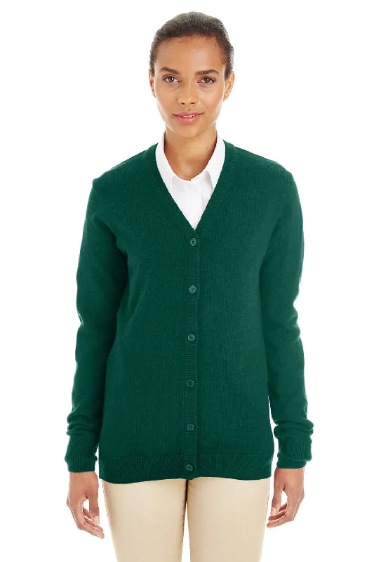 Harriton Womens Pilbloc Pill Resistant Button Down Lone Sleeve Cardigan Sweater - Hunter Green Cotton Fabric Linen Fabric Terry Fabric Harriton Womens Pilbloc Pill Resistant Button Down Lone Sleeve Cardigan Sweater - Hunter Green Cotton Fabric Linen Fabric Terry Fabric