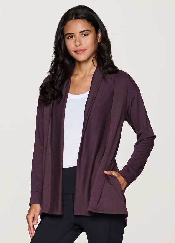 Lotus Open Cardigan Stretchy Elastic Breathable