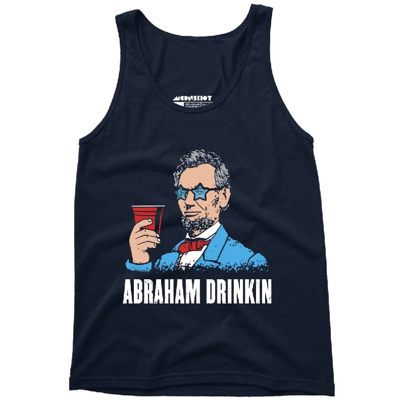 Abraham Drinkin - Unisex Tank Top print tank top
