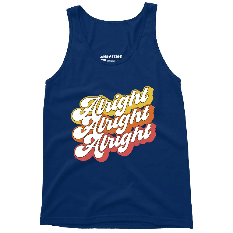 Alright Alright Alright - Unisex Tank Top peekaboo tank top