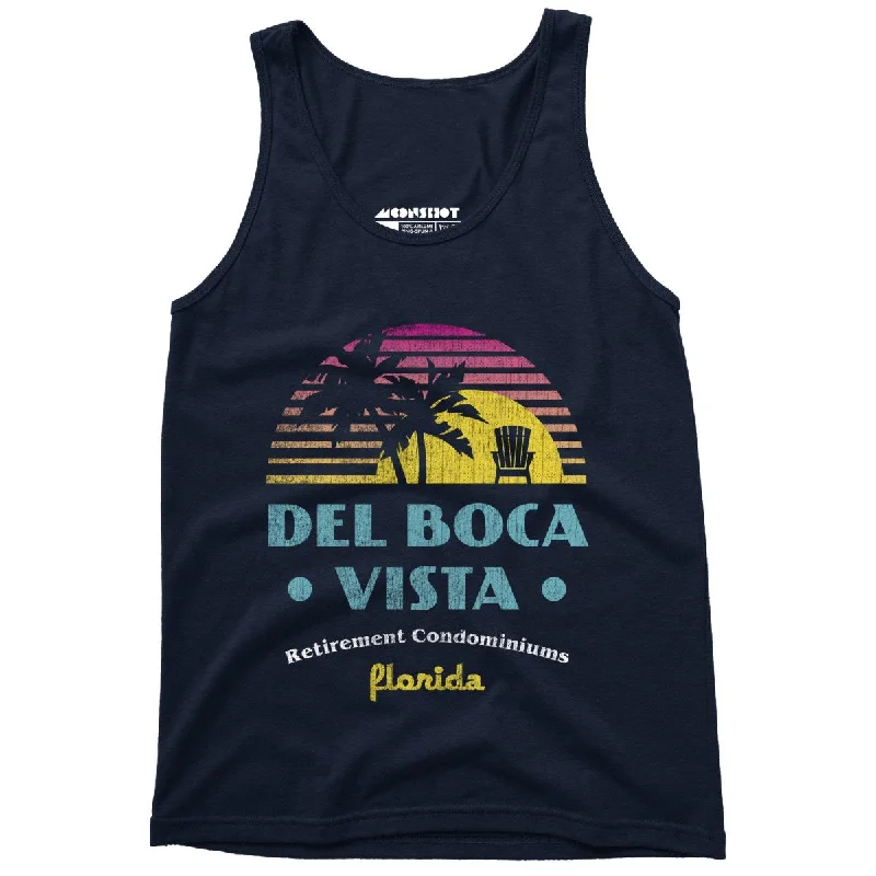 Del Boca Vista Retirement Condominiums - Unisex Tank Top scoop neck tank