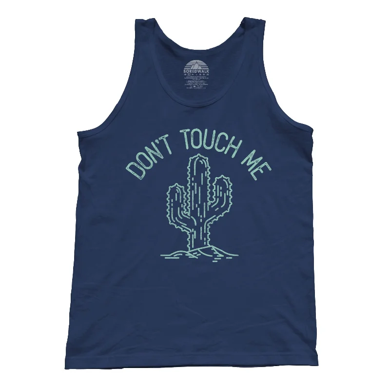 Unisex Don't Touch Me Cactus Tank Top cutout tank top