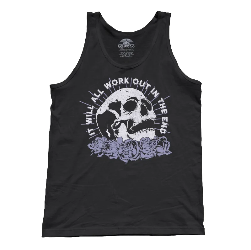 Unisex It Will All Work Out In The End Tank Top turquoise tank top